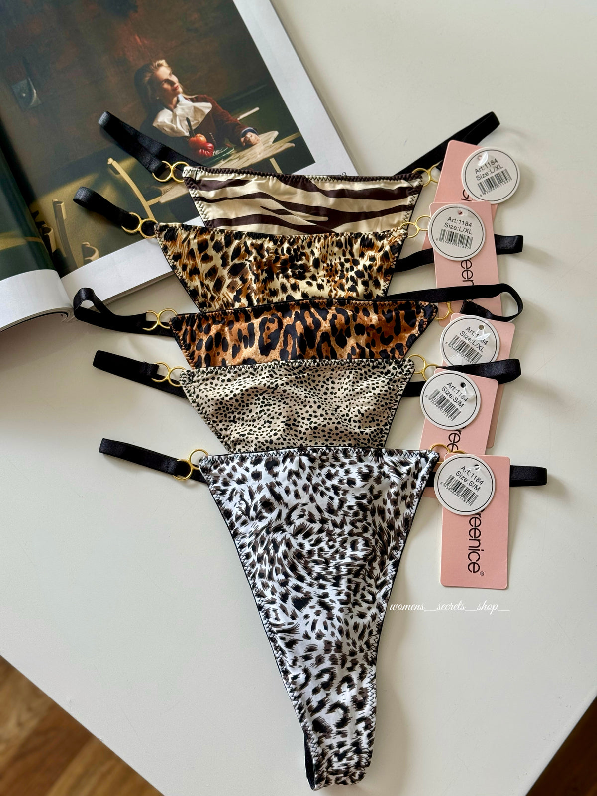 Panterkowe stringi brazylijskie